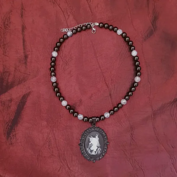 Collier de perles féerie gothique romantique – Image 3